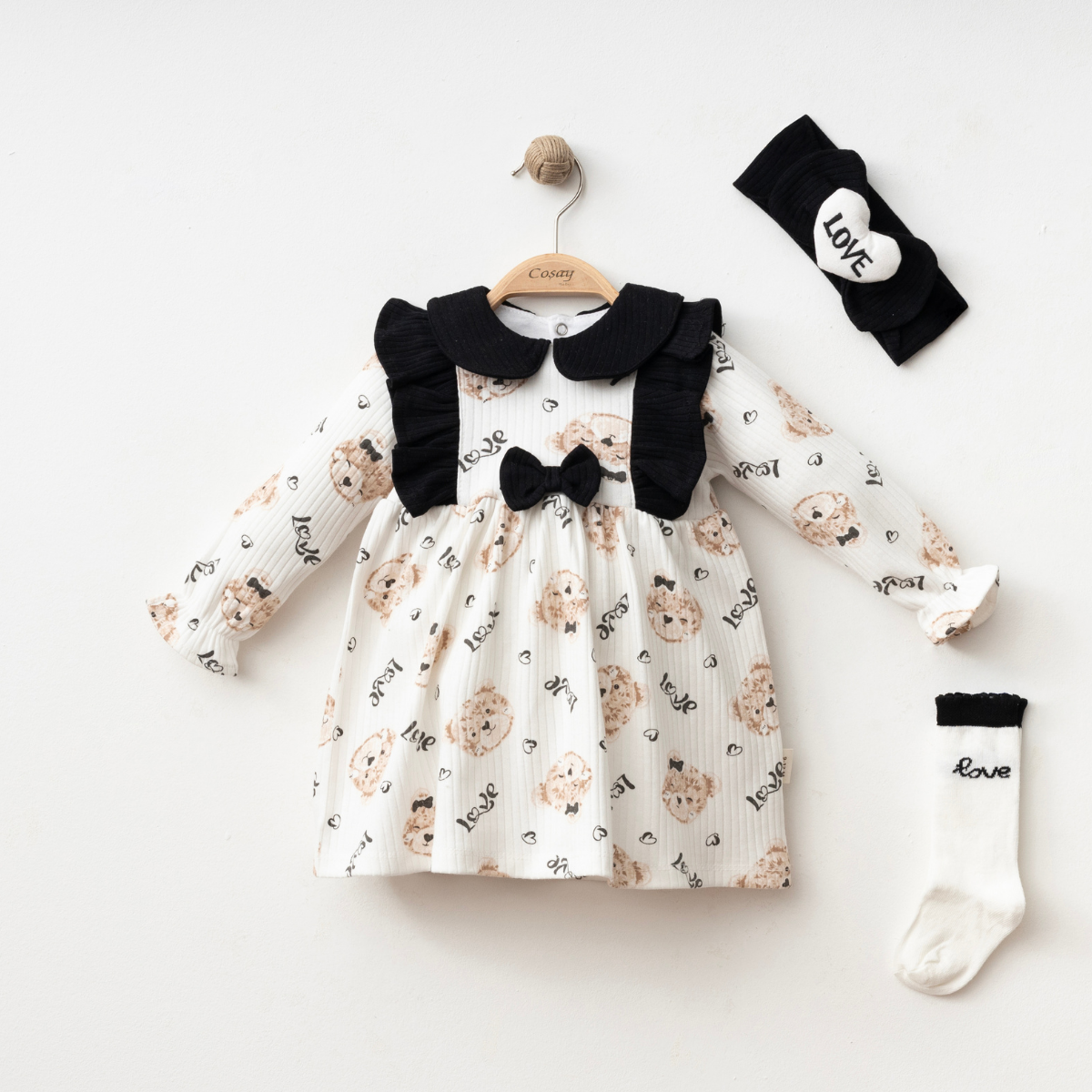 COŞAY BEBE baby girl dress 12–24 months – KALPLİ ÇORAPLI
