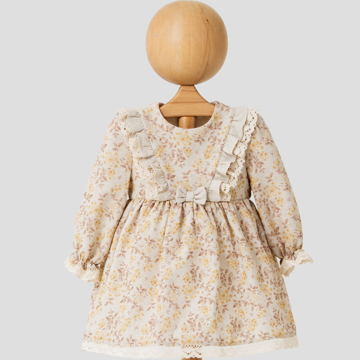 MYMİO baby girl dress 6–24 months – BASKILI KETEN 4413MY