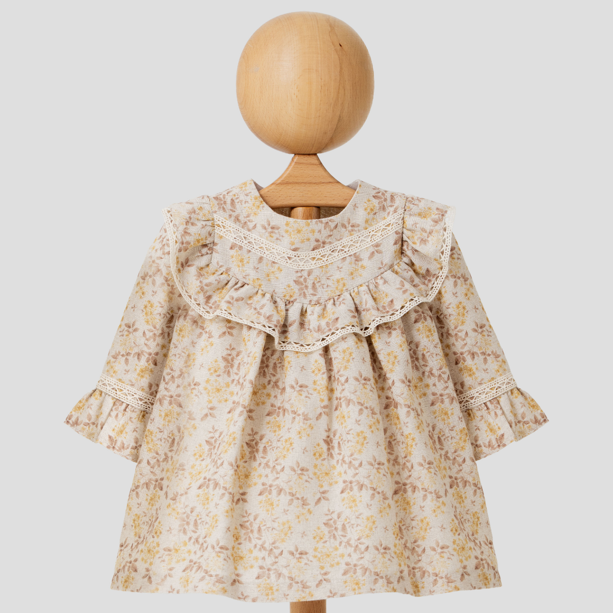 MYMİO baby girl dress 6–24 months – BASKILI KETEN 4415MY