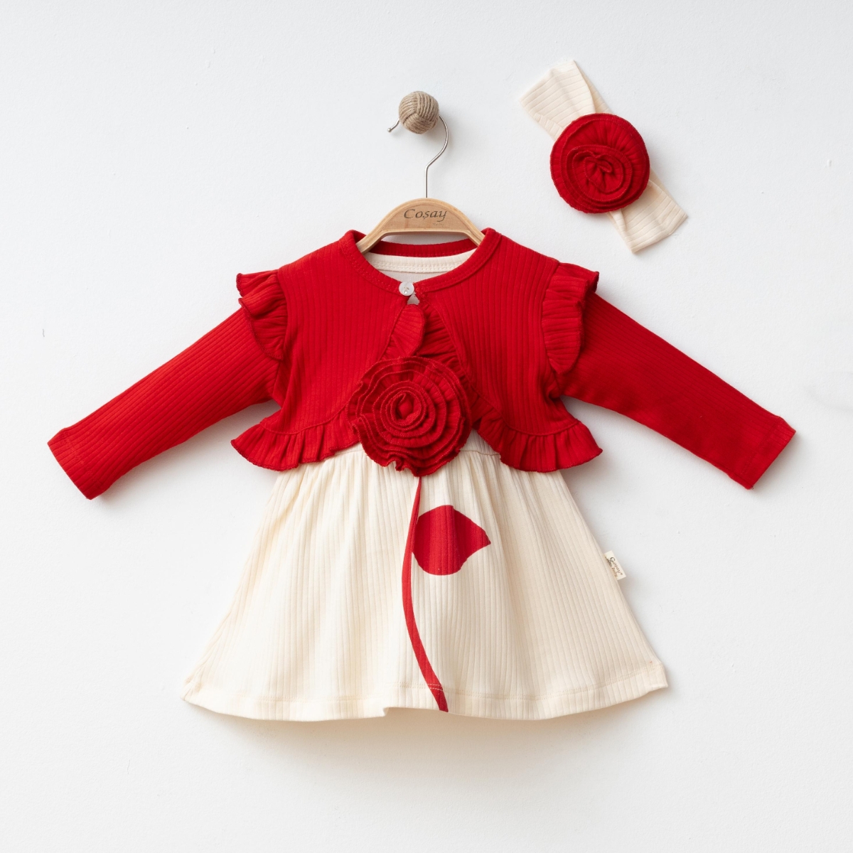COŞAY BEBE baby girl dress 9–18 months – GÜLLÜ BOLEROLU