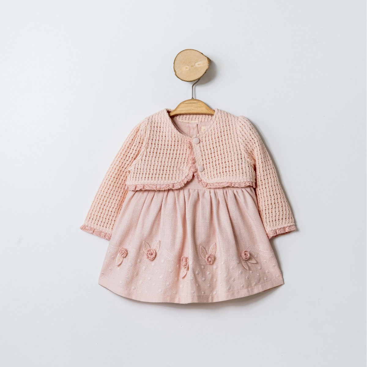 MOONSTAR baby girl clothing set 9–24 months – ÖRME YELEKLİ