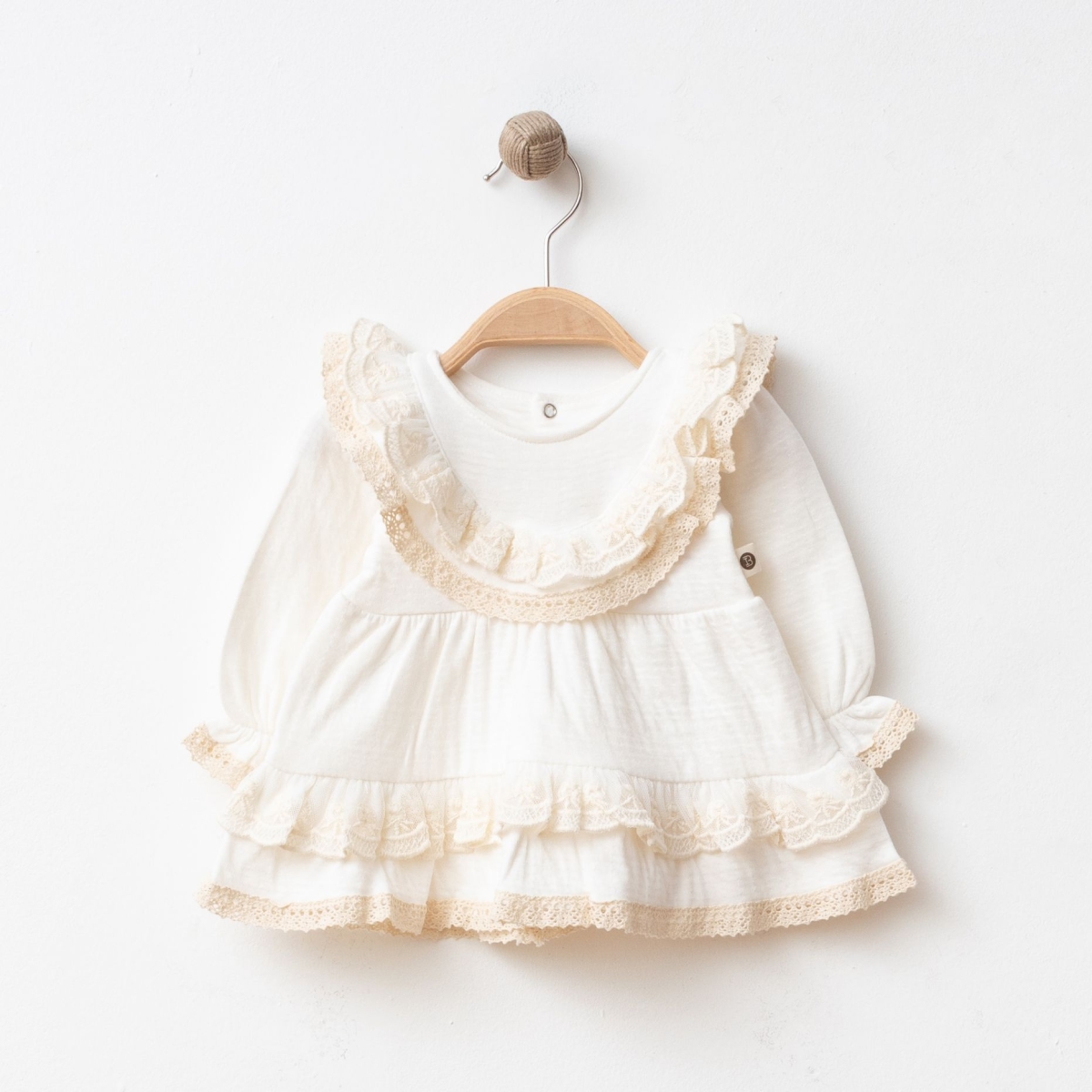 IŞIL BABY Baby-Mädchen-Kleid 3–12 Monate – DANTELLİ KAPİTONE