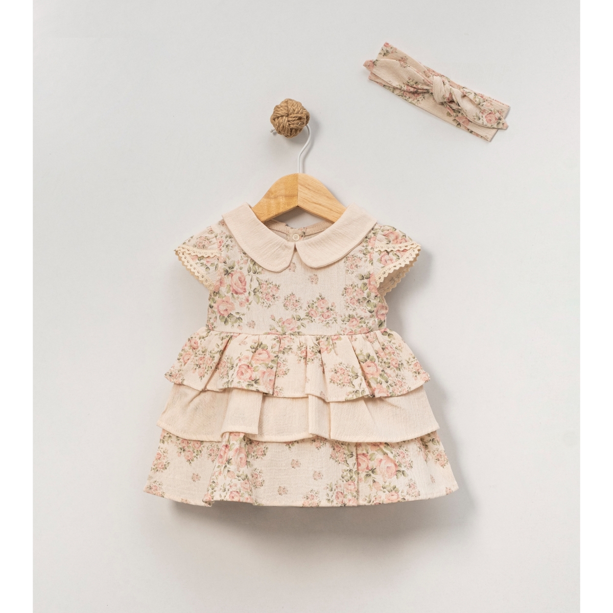 CFRA KIDS baby girl dress 3–12 months – ROSE BANDANA