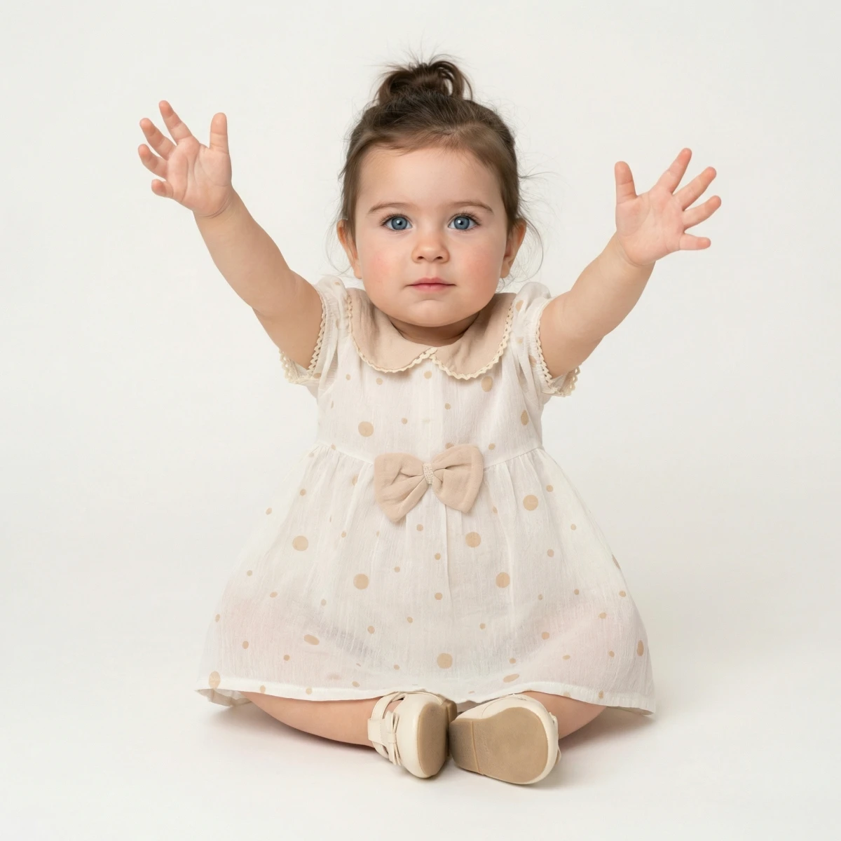 CANCUNO baby girl dress 9–18 months – PUANLI FİYONKLU