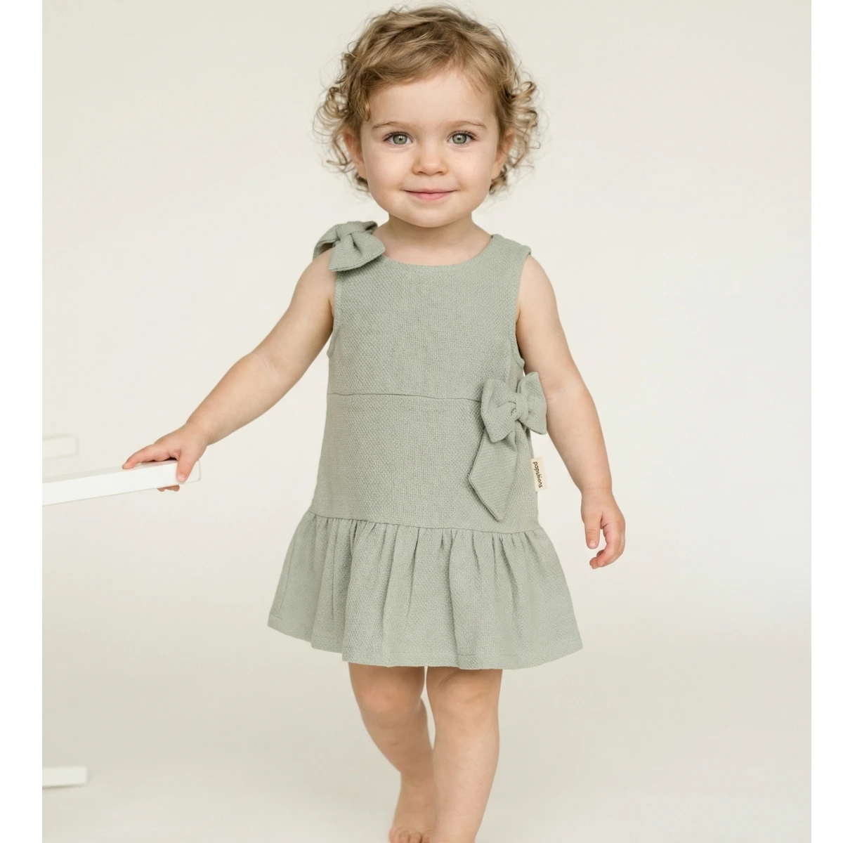 POPSHOPS Baby-Mädchen-Kleid 6–18 Monate – FİYONKLU 926PS
