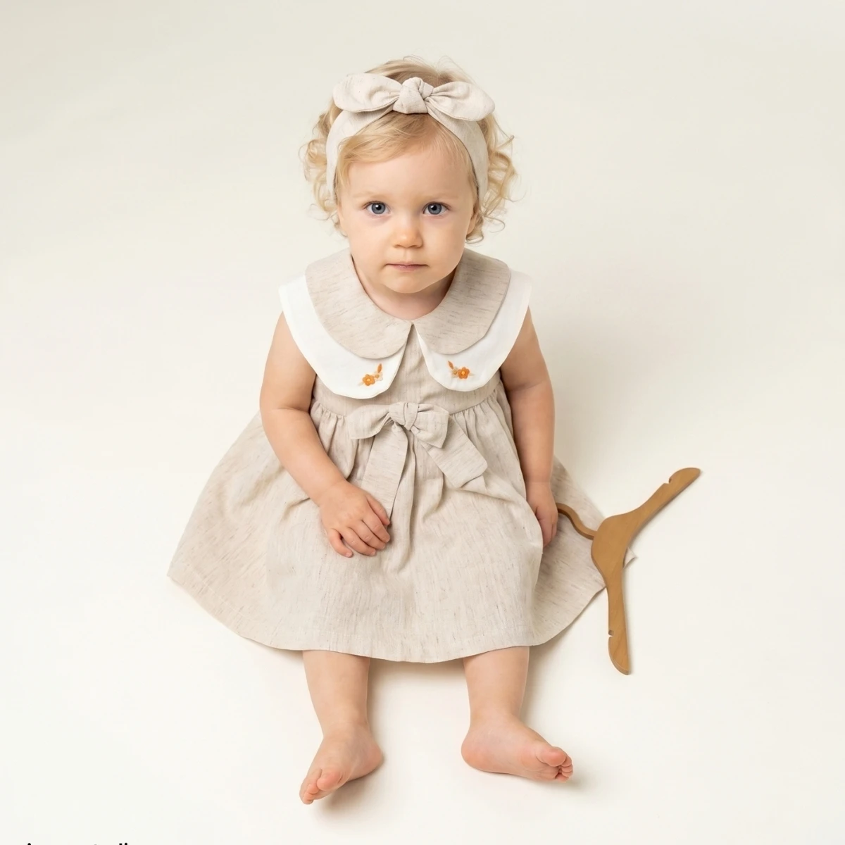 POPSHOPS baby girl dress 6–18 months – ÇİFT YAKA