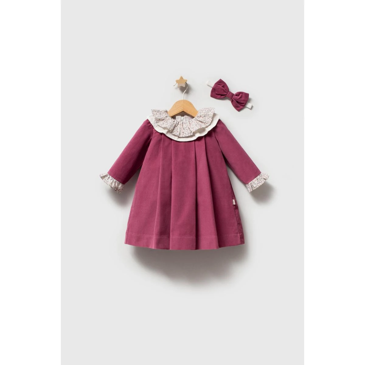 TONGS BABY پیراهن نوزادی دخترانه 9–24 ماه – LITTLE FLOWERS