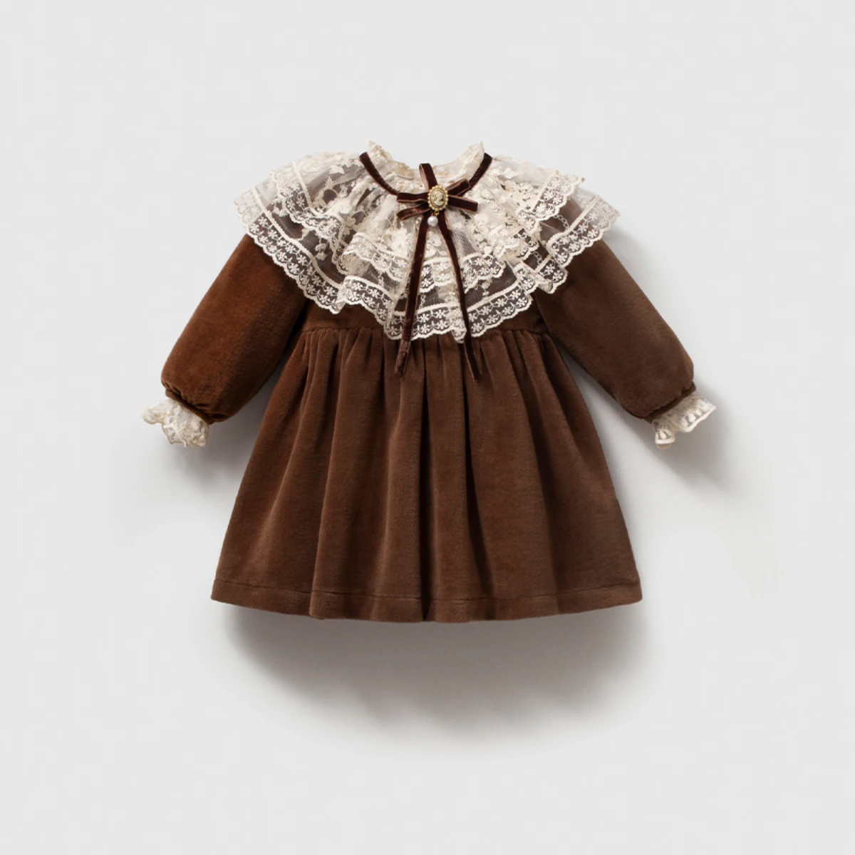 NOYNOY baby girl dress 6–18 months – YAKA VE KOL DANTEL DETAYLI