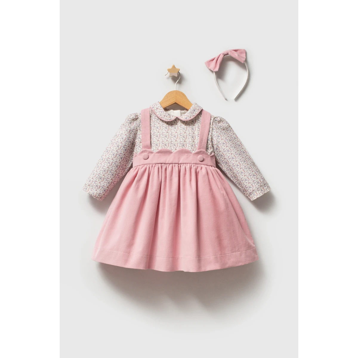 TONGS BABY فستان بناتي للرضع 1–5 سنوات – LITTLE FLOWERS 8296T