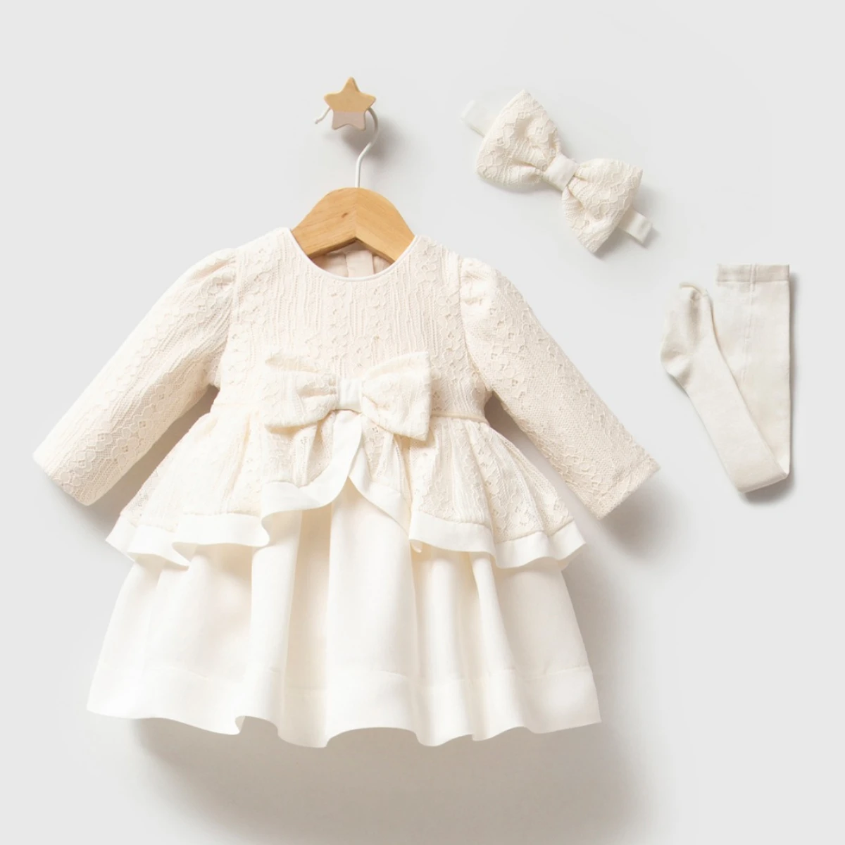 TONGS Baby Lace Dress 0–3 Months – 6043T