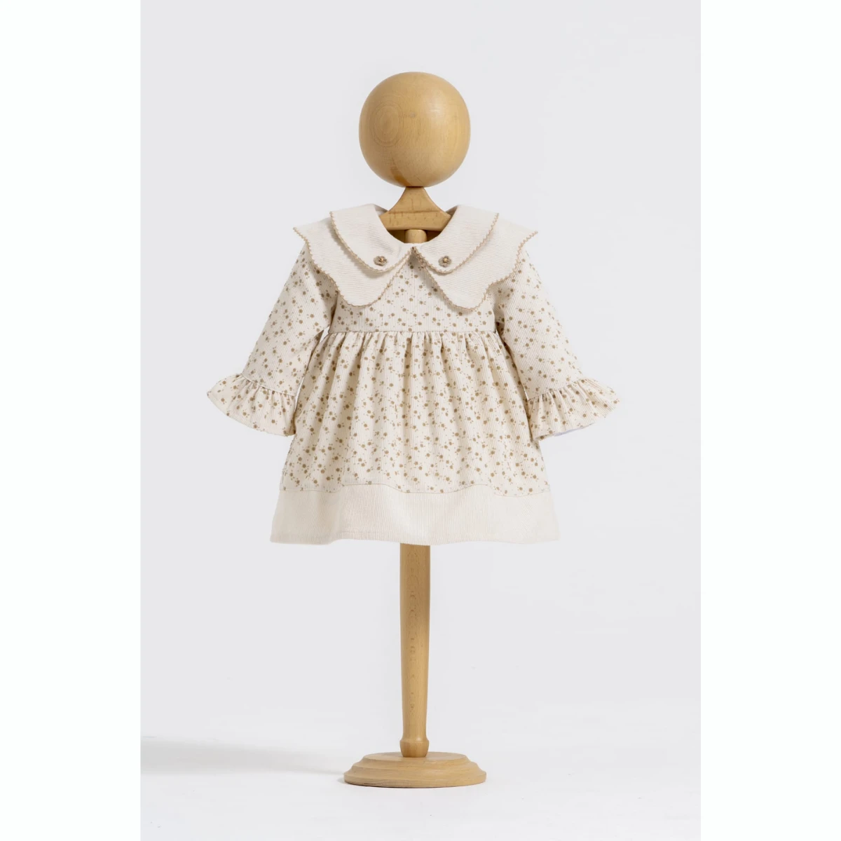 MYMİO baby girl dress 6–24 months – FİTİLLİ KADİFE 4688MY