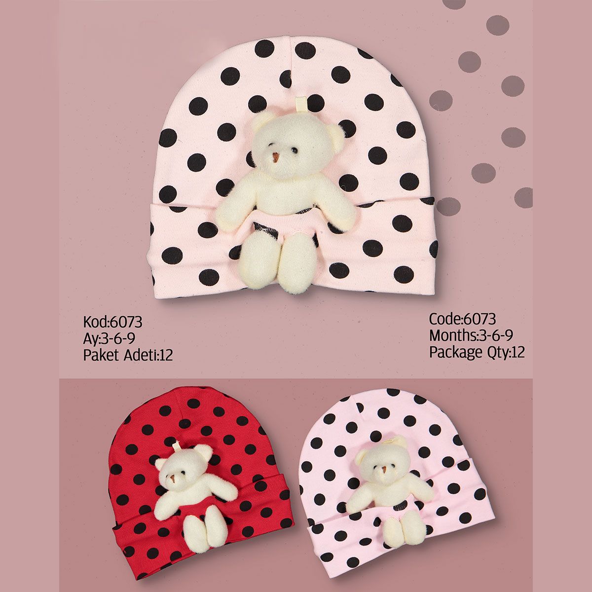 Baby Hats, Headbands, Bow Ties & Hair Clips – 6073KB | Wholesale