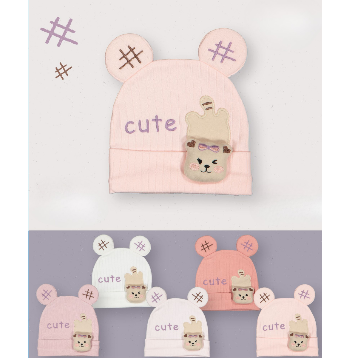 Baby Hats, Headbands, Bow Ties & Hair Clips – 6116KB | Wholesale
