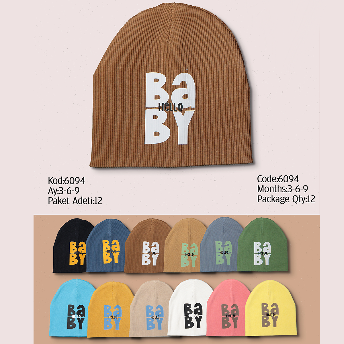 Baby Hats, Headbands, Bow Ties & Hair Clips – 6094KB | Wholesale