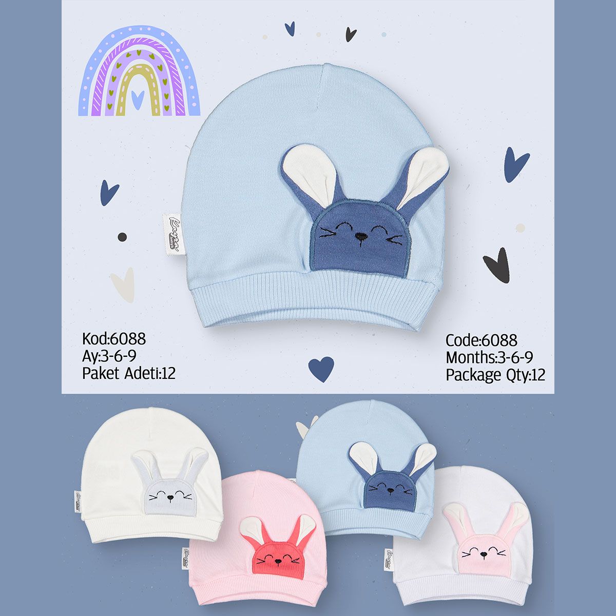 Baby Hats, Headbands, Bow Ties & Hair Clips – 6088KB | Wholesale