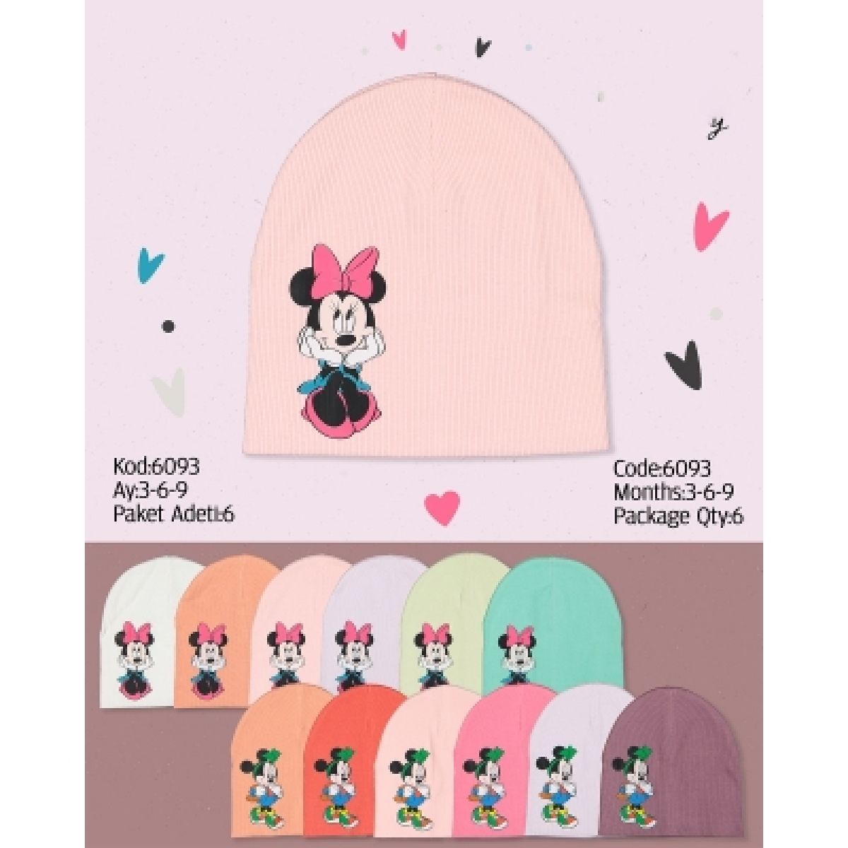 Baby Hats, Headbands, Bow Ties & Hair Clips – 6093KB | Wholesale
